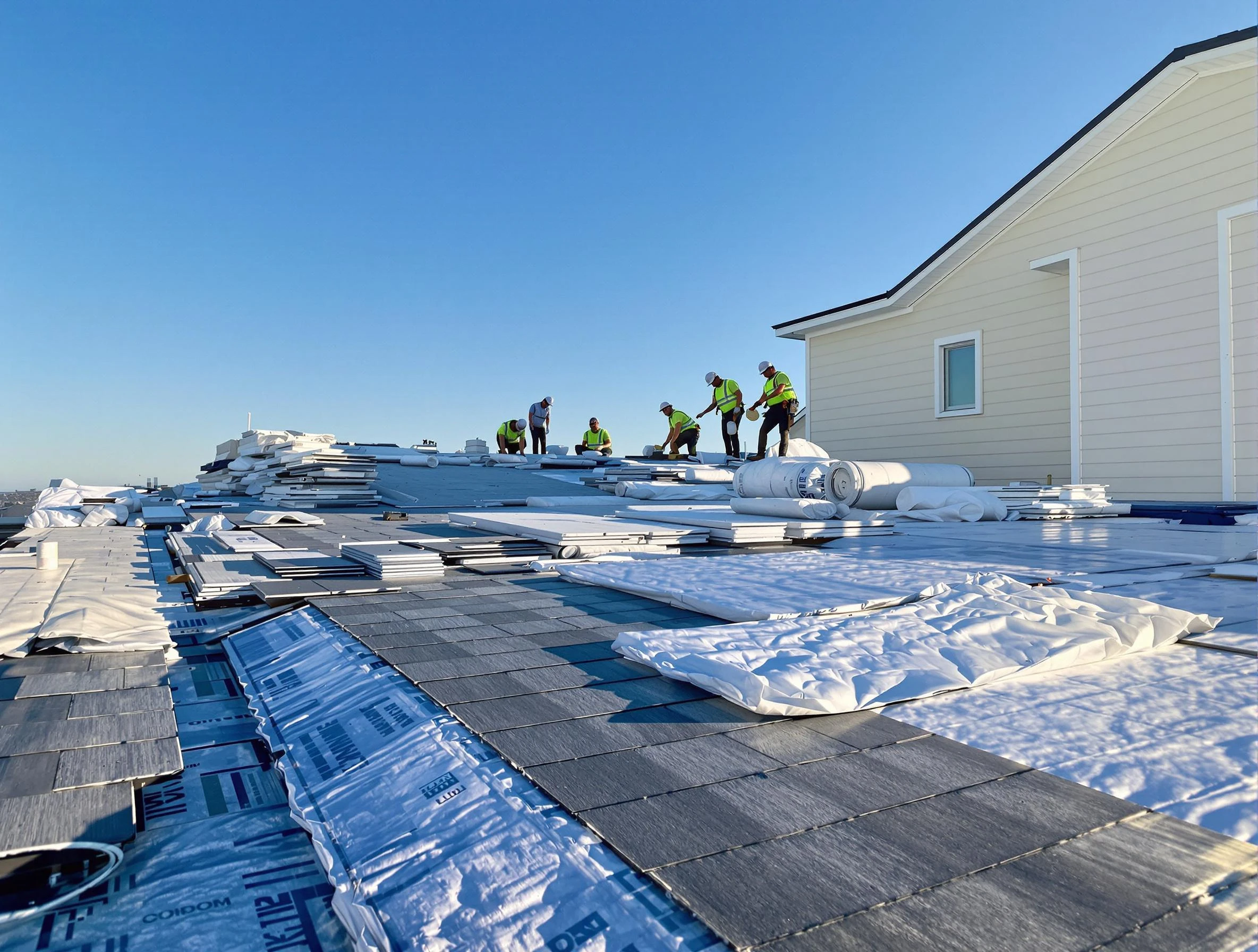 Finished roof installation project by Beachwood Roofing Company in Beachwood, OH